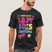 Lazy 80s Halloween kostuum T-shirt (Voorkant)