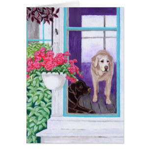 Lazy Aftermiddags Labradors Painting