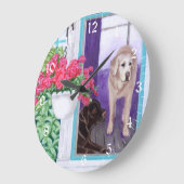 Lazy Aftermiddags Labradors Painting Grote Klok (Hoek)
