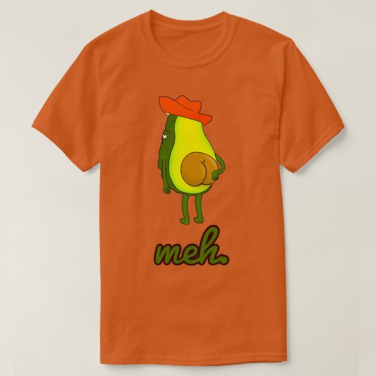Lazy avocado t-shirt (Design voorkant)
