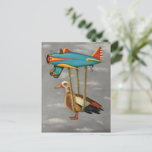 Lazy Bird 2 Briefkaart (Staand voorkant)