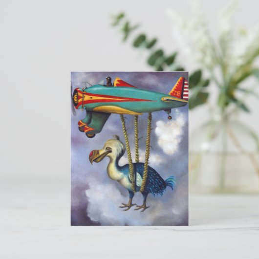 Lazy Bird Briefkaart (Staand voorkant)