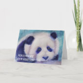 Lazy Black and White Panda Beer  Kaart (Voorkant)