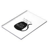 Lazy black cat Spiral Photo Notebook Notitieboek (Linkerzijde)