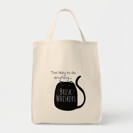  Lazy black cat Tote Bag (Voorkant)