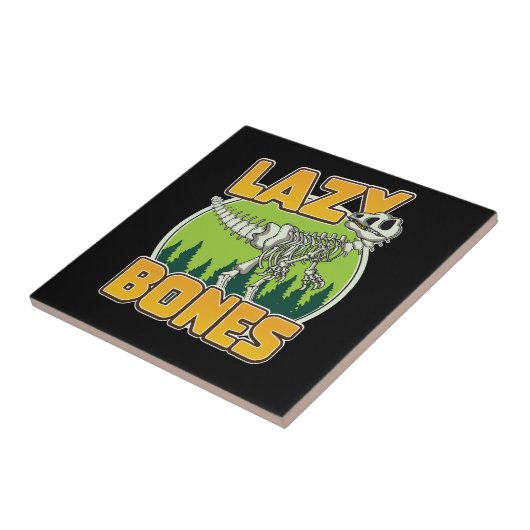 Lazy Bones cartoonalogo Tegeltje (Zijkant)