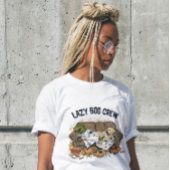 Lazy Boo Crew Mannen Halloween T-shirt