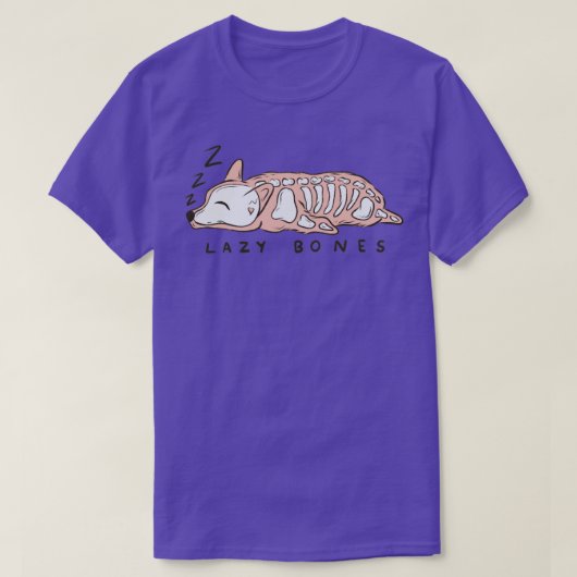Lazy botten t-shirt (Design voorkant)