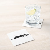 Lazy Bulldog, nette tafel Kartonnen Onderzetters (Insitu)