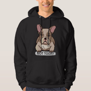 Lazy Bulldog Nope niet vandaag Bulldog Hoodie