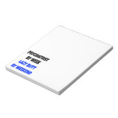 Lazy Butt Psychiatrist Notitieblok (Linkerzijde)