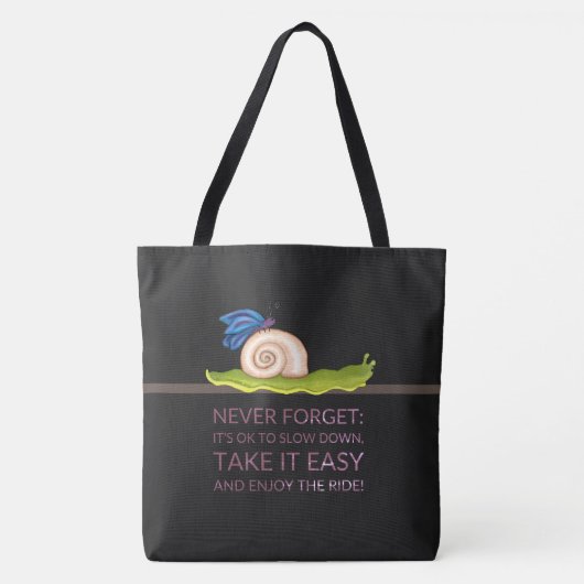 Lazy Butterfly Tote Bag (Voorkant)