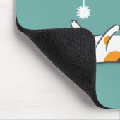 Lazy Calico Cat | Cute Pet Kat Lover's Mousepad Muismat (Hoek)