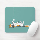 Lazy Calico Cat | Cute Pet Kat Lover's Mousepad Muismat (Met muis)