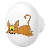Lazy Cat Ceramic Knob. Keramische Knop (Rechts)