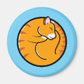 Lazy Cat Days Magnet (Voorkant)