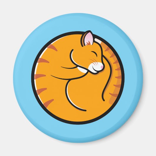 Lazy Cat Days Magnet (Voorkant)