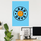 Lazy Cat Days Poster (24x36) (Thuiskantoor)