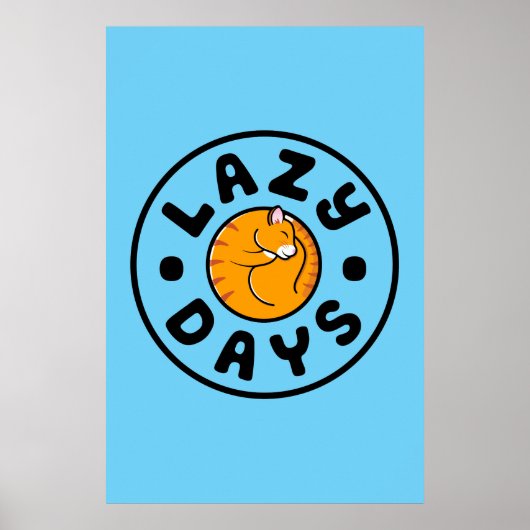 Lazy Cat Days Poster (24x36) (Voorkant)