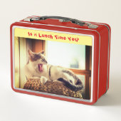 Lazy Cat Feline Metal Box (Achterkant)