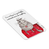 Lazy Cat Funny Magnet Kantoor Quottes Magneet (Rechterzijde)