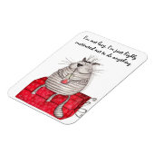 Lazy Cat Funny Magnet Kantoor Quottes Magneet (Linkerzijde)