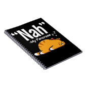 Lazy Cat Funny Pancreas T1D Diabetes Notitieboek (Rechterzijde)