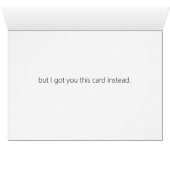 Lazy Cat Happy Birthday Wenskaart (Binnen Horizontaal (Onder))