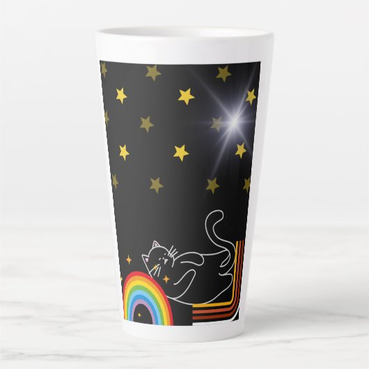 Lazy cat latte mok (Voorkant)