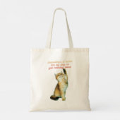Lazy Cat Lover Funny Cute Cat Tote Bag (Achterkant)
