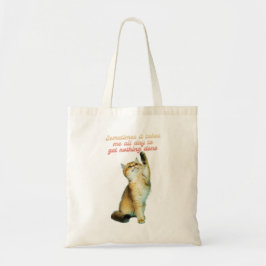 Lazy Cat Lover Funny Cute Cat Tote Bag