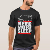 Lazy Cat Need Sleep Sleep T-shirt (Voorkant)