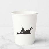 Lazy Cat Papieren Bekers (Achterkant)