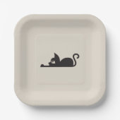Lazy Cat Papieren Bordje (Voorkant)