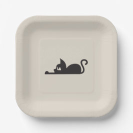 Lazy Cat Papieren Bordje