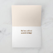 Lazy Cat Philosophy Birthday Kaart (Binnen)