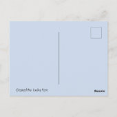 Lazy Cat Say's Hallo Briefkaart (Achterkant)