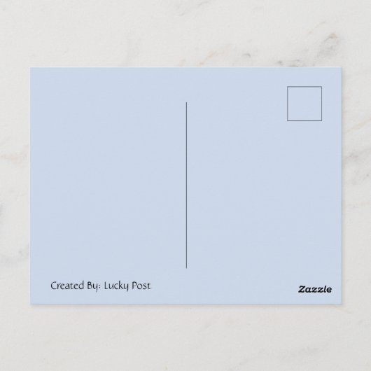 Lazy Cat Say's Hallo Briefkaart (Achterkant)