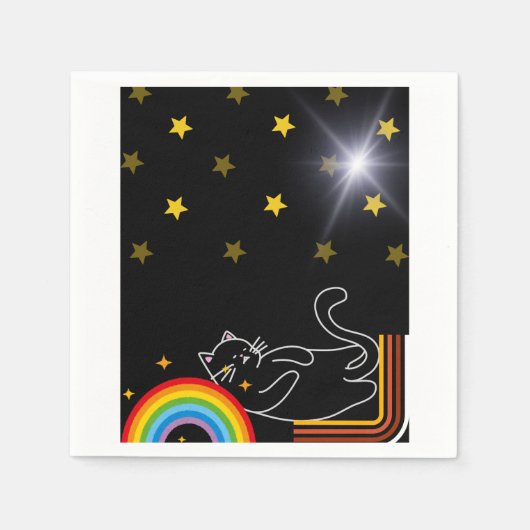 Lazy cat servet (Voorkant)