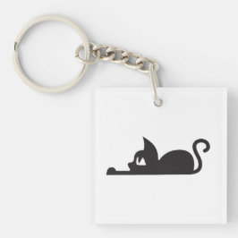 Lazy Cat Sleutelhanger
