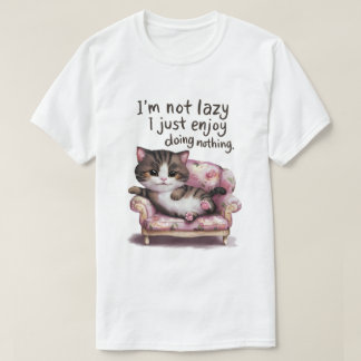 Lazy cat t-shirt