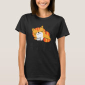 Lazy Cat Tardy Better Late Than Never Cat T-shirt (Voorkant)