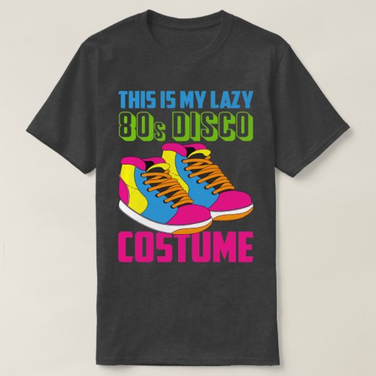 Lazy Costume Retro 80s Disco Party 80s Generation T-shirt (Design voorkant)