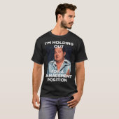 lazy Cousin Eddie holding out for management funny T-shirt (Voorkant volledig)