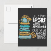 Lazy Cute Kitten Life is veel eenvoudiger Briefkaart (Voorkant / Achterkant)