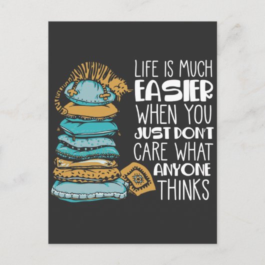 Lazy Cute Kitten Life is veel eenvoudiger Briefkaart (Voorkant)