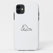 Lazy Cute Polar Beer Dierenvriend Case-Mate iPhone Case (Achterkant)
