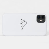 Lazy Cute Polar Beer Dierenvriend Case-Mate iPhone Case (Achterkant (horizontaal))