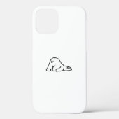 Lazy Cute Polar Beer Dierenvriend Case-Mate iPhone Case (Achterkant)