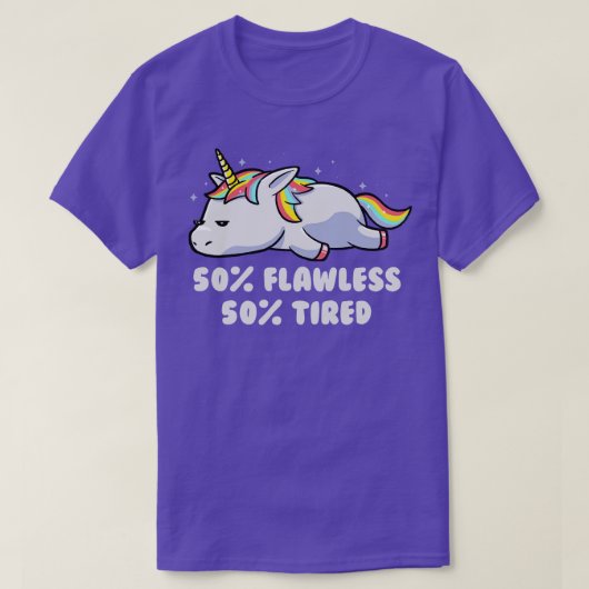 Lazy Cute Unicorn Gift (1) T-shirt (Design voorkant)